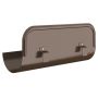 Lindab Steel Gutter Straight Overflow Protector - 125mm Brown