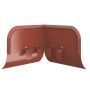 Lindab Steel Gutter Corner Overflow Protector - Tile Red