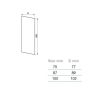 Lindab Steel Sliding Downpipe - 75mm Antique White