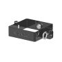 Galeco Square PVC Socket Downpipe Kit Black - 80mm Diameter
