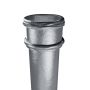 Cast Iron Round Non-Eared Downpipe - Socket On One End - 75mm x 1829mm Primed