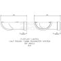 FloPlast Half Round Gutter Angle - 90 Degree x 112mm Black