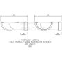 FloPlast Half Round Gutter Angle - 90 Degree x 112mm Brown