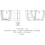 FloPlast Ogee Gutter Internal Angle - 135 Degree x 110mm x 80mm White
