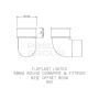FloPlast Round Downpipe Bend - 92.5 Degree x 68mm Grey