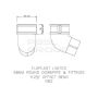 FloPlast Round Downpipe Offset Bend - 112.5 Degree x 68mm Grey