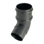 FloPlast Cast Iron Effect Round Downpipe Offset Bend - 112.5 Degree x 68mm - Pack of 2