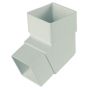 FloPlast Square Downpipe Offset Bend - 112 Degree White