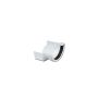 FloPlast PVC Half Round to Cast Iron Ogee Right Hand Gutter Adaptor - White