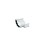FloPlast PVC Half Round to Cast Iron Ogee Left Hand Gutter Adaptor - White