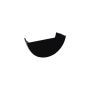 FloPlast Half Round Gutter Internal Stopend - 112mm Black - Pack of 2