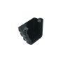 FloPlast Ogee Gutter External Stopend Left Hand - 110mm x 80mm Black
