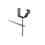Lindab Steel Gutter Rise & Fall Bracket - 100mm Coffee Brown
