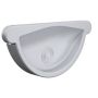 Lindab Steel Gutter Self-Locking Stop End - 150mm Silver Metallic