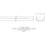 FloPlast Square Gutter - 114mm x 3mtr White - Pack of 2