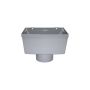 FloPlast Industrial/ Xtraflo Gutter Hopper - 110mm Grey