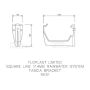 FloPlast Square Gutter Fascia Bracket - 114mm Brown