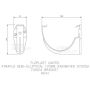 FloPlast Industrial/ Xtraflo Gutter Fascia Bracket - 170mm Grey