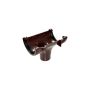 FloPlast Mini Gutter Running Outlet - 76mm Brown
