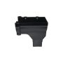 FloPlast Ogee Gutter Stopend Outlet Right Hand - 110mm x 80mm Black