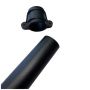 FloPlast Cast Iron Effect Round Downpipe Socketed With Ears - 68mm x 2.5mtr