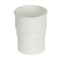 FloPlast Round Downpipe Socket - 68mm White