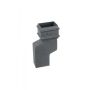 Cast Iron Rectangular Downpipe - 75mm Side Projection 100mm x 75mm Primed