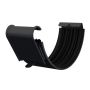 Lindab Steel Gutter Union - 125mm Matte Black