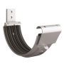 Lindab Steel Gutter Radius Fascia Bracket - 125mm Silver Metallic