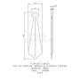 Black Ash Woodgrain Fascia Bargeboard Finial - 340mm