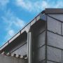 Lindab Rectangular Steel Gutter Left Hand Stop End - 140mm Graphite