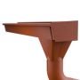Lindab Rectangular Steel Gutter Outlet 100mm - 140mm Tile Red