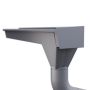 Lindab Rectangular Steel Gutter - 140mm x 3mtr Anthracite Metallic