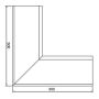 Lindab Magestic Rectangular Steel Gutter Internal Angle 90 - 140mm Galvanised
