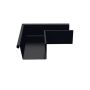 Lindab Rectangular Steel Gutter External Angle 90 - 140mm Black