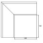 Lindab Rectangular Steel Gutter External Angle 90 - 140mm Black