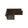 Lindab Rectangular Steel Gutter External Angle 90 - 140mm Brown