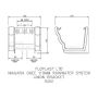 FloPlast Ogee Gutter Union Bracket - 110mm x 80mm Black