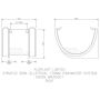 FloPlast Industrial/ Xtraflo Gutter Union Bracket - 170mm Black