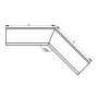 Lindab Steel Gutter Internal Angle 135 - 100mm Brown