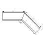 Lindab Magestic Steel Gutter Internal Angle 135 - 150mm Galvanised
