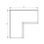 Lindab Magestic Steel Gutter Internal Angle 90 - 125mm Galvanised