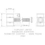 FloPlast Mini Gutter Rain Diverter - 50mm Brown