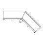 Lindab Steel Gutter External Angle 135 - 100mm Black