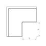 Lindab Steel Gutter External Angle 90 - 125mm Tile Red