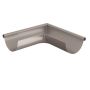 Lindab Steel Gutter External Angle 90 - 150mm Anthracite Metallic