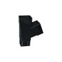 FloPlast Square Downpipe Branch - 112 Degree x 65mm Black - Pack of 2