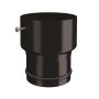 Lindab Steel Hose Connector - 87mm Black