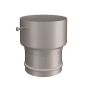 Lindab Steel Hose Connector - 87mm Silver Metallic