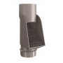 Lindab Steel Self Cleaning Leaf Trap - 100mm Anthracite Metallic